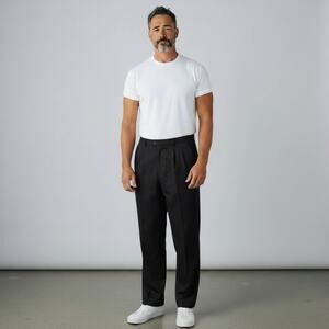 IZOD XFG Golf Pants Black Mens 44x30 Performance Flat Front